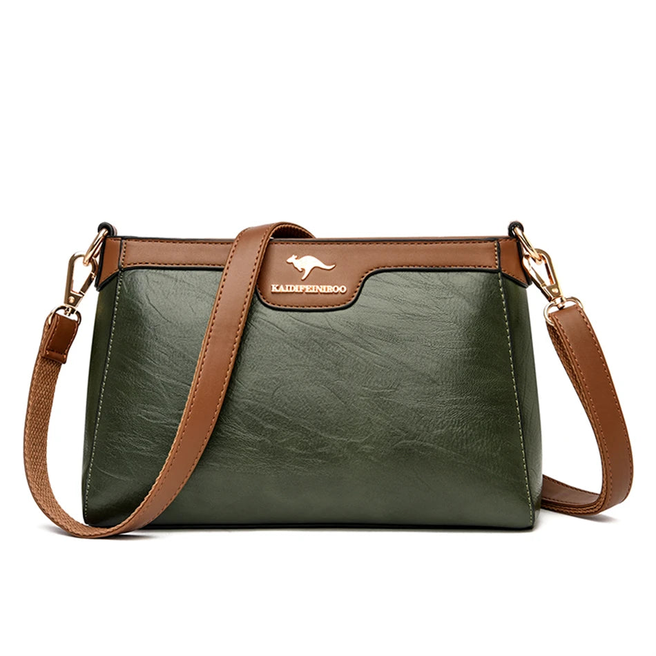 Leather Women Messenger Bag