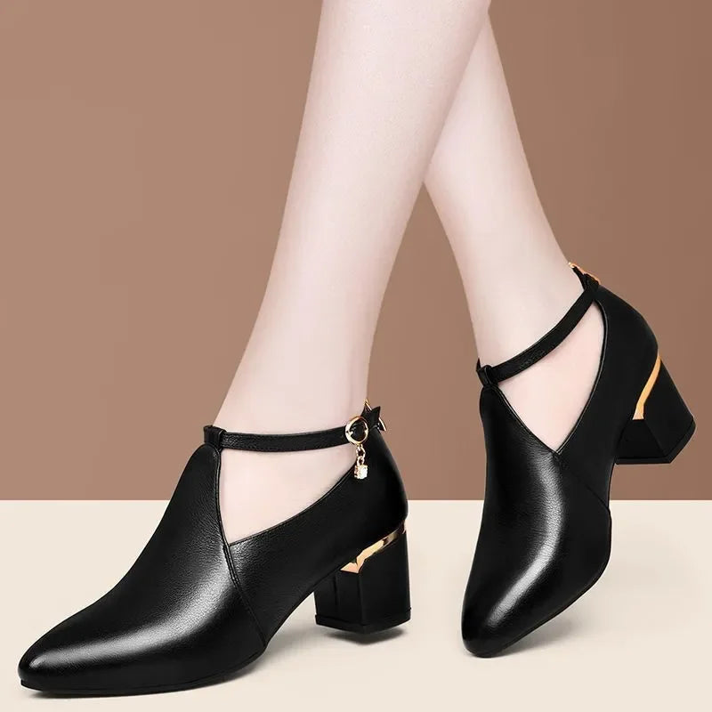 Women Casual European Design High Quality Spring Lace Up Shoes