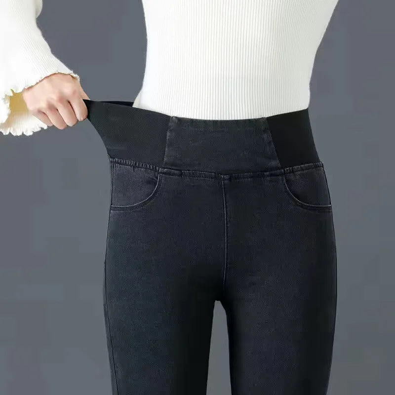 Jeans Oversize 26-38 Slim Denim Pants Women's High Waist Skinny Jean Vintage