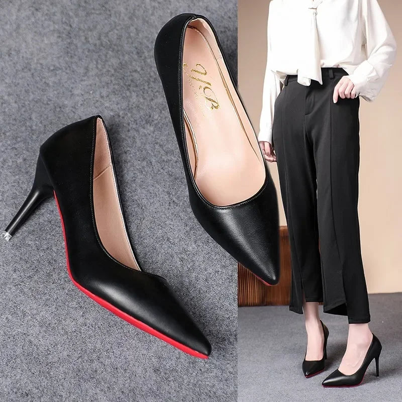 Sexy Fashion Women's Soft Leather Pumps Spring