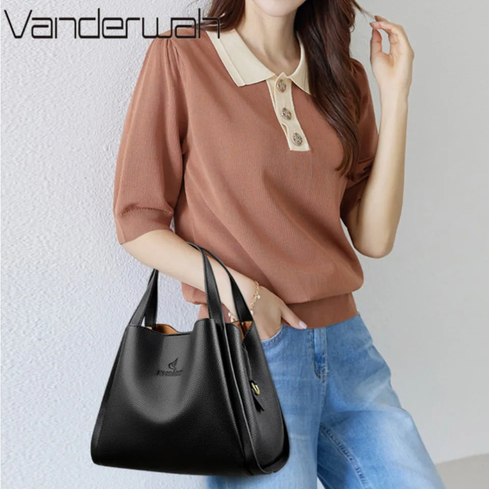 VANDERWAH Genuine Brand Soft Leather