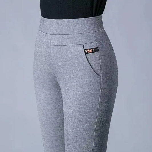 Office Lady Plus Fleece Warm Slim Pencil Pants