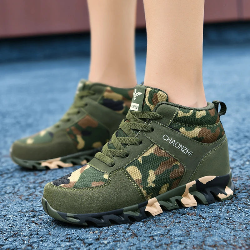 Women camouflage running shoes