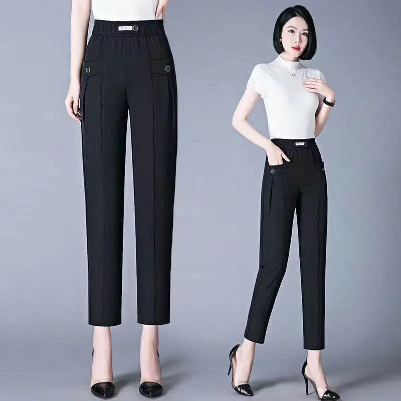 Office Lady Fashion Korean Harlen Pants