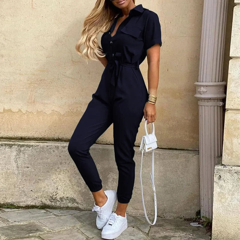 New Summer Jumpsuit Women Elegant Casual