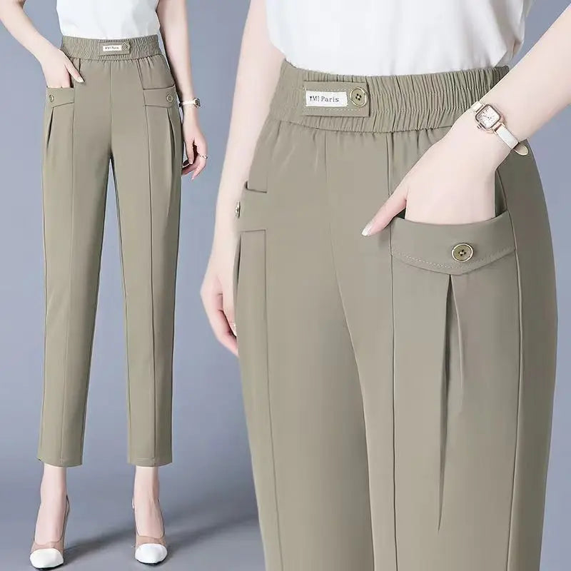 Office Lady Fashion Korean Harlen Pants