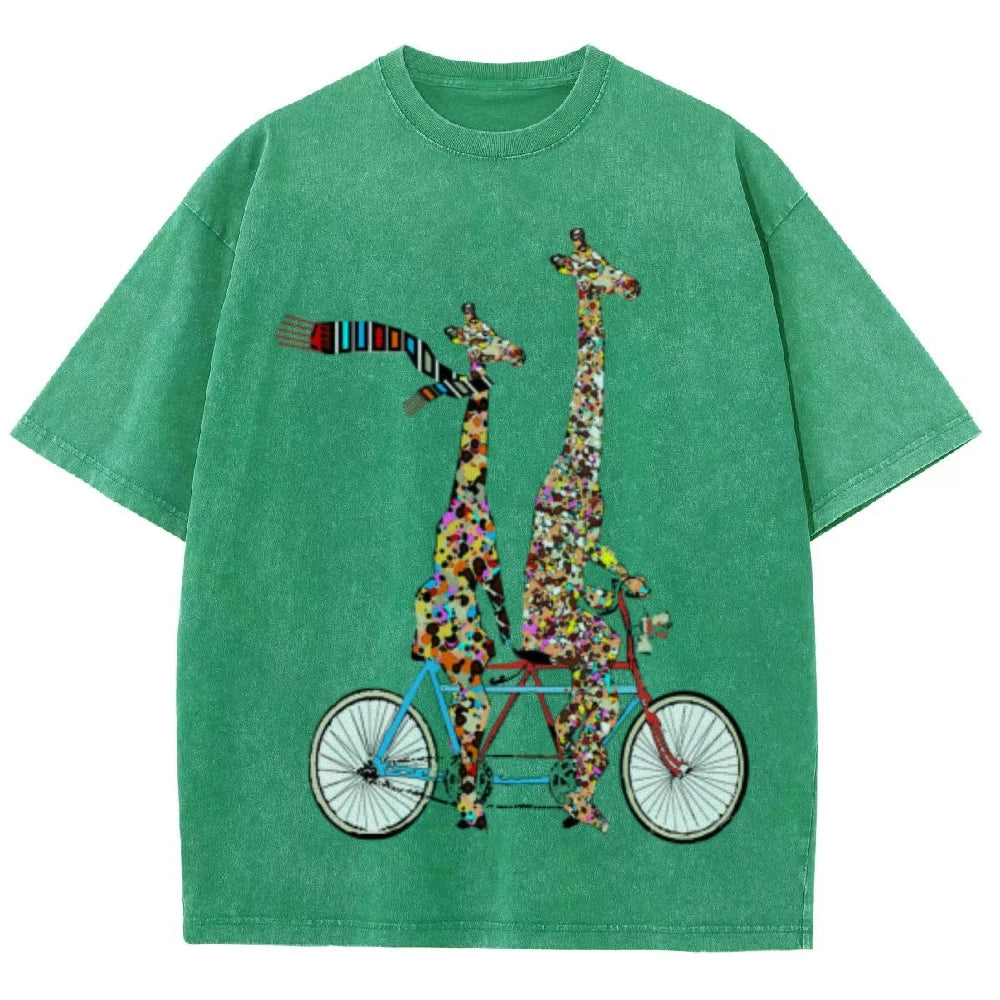 Abstract Color Funny T-Shirt Cycling