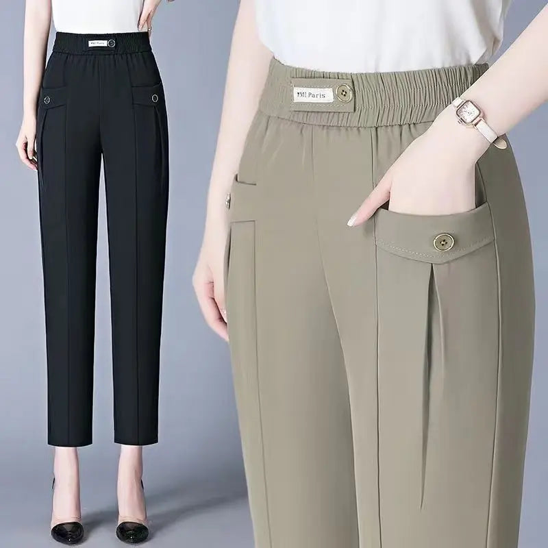 Office Lady Fashion Korean Harlen Pants