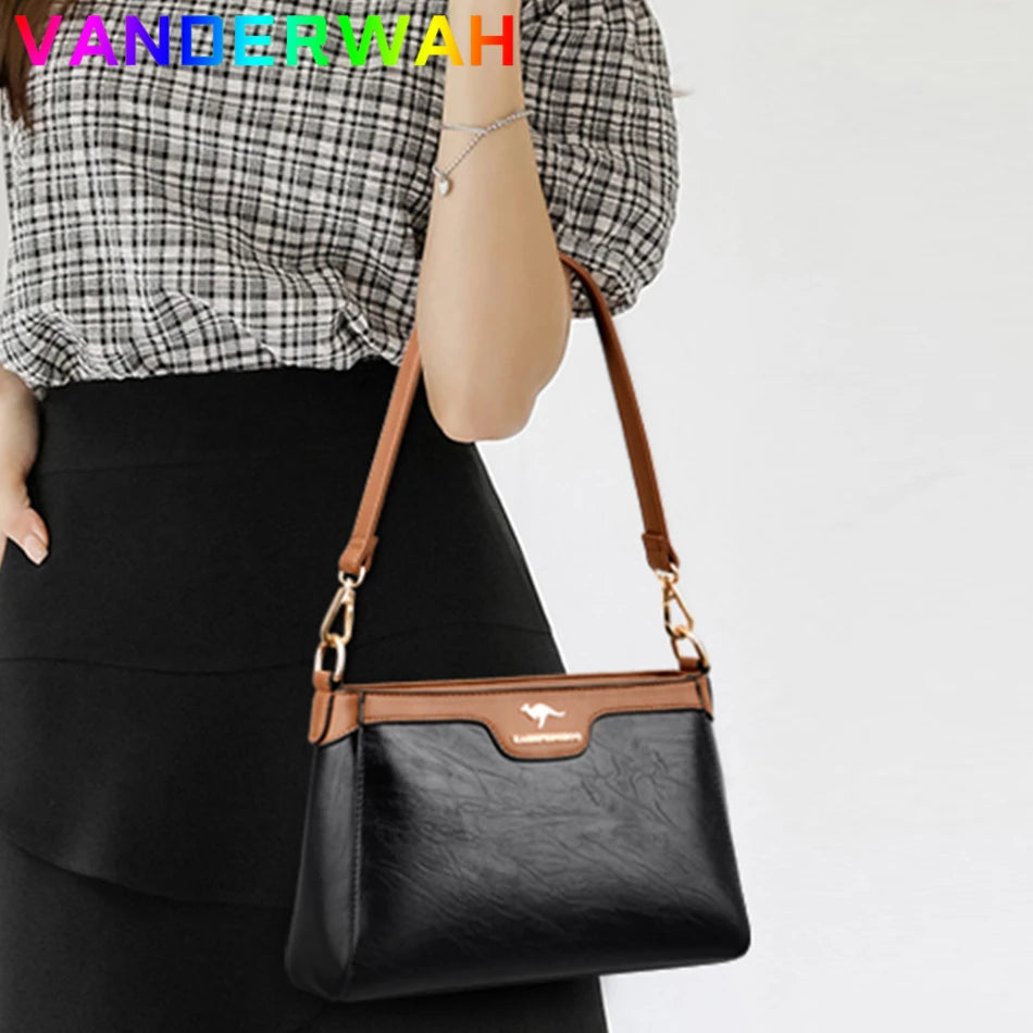 Leather Women Messenger Bag