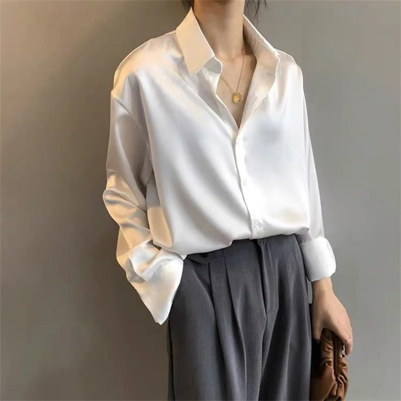 Woman Spring Autumn Style Blouses Shirts Lady Casual Long Sleeve