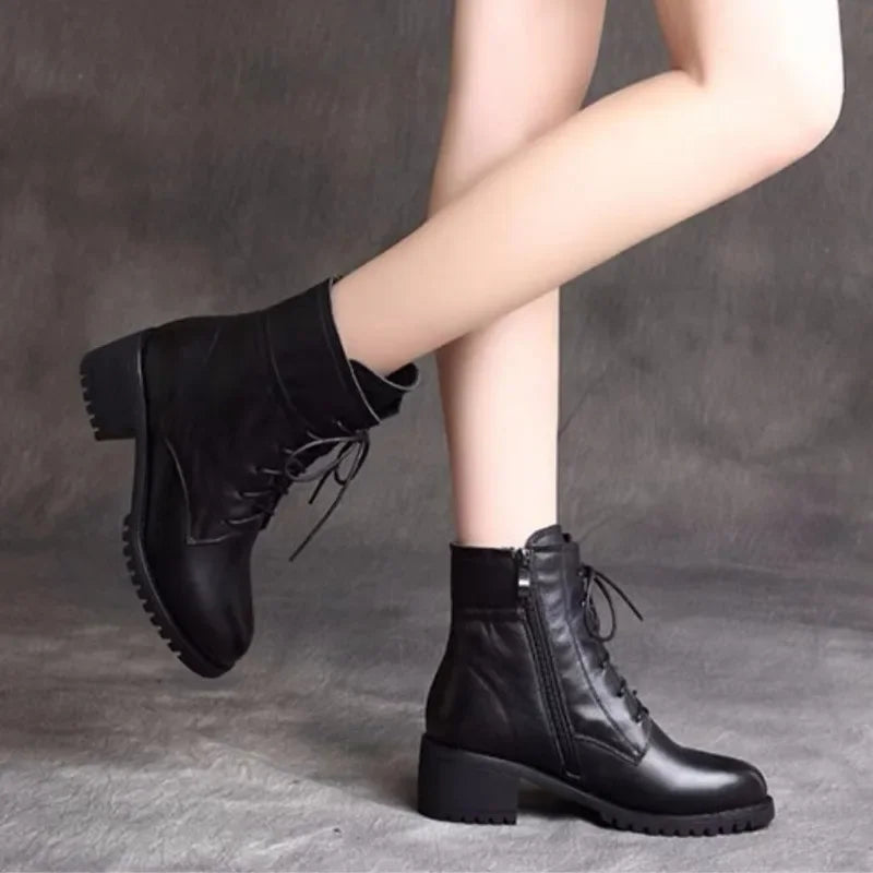 High Quality Ladies Shoes Side Zipper Women's Boots