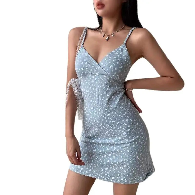 New Sexy Mini Dress Women Summer Vintage