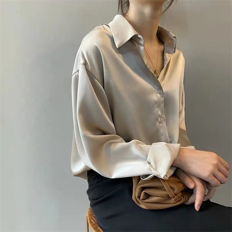 Woman Spring Autumn Style Blouses Shirts Lady Casual Long Sleeve