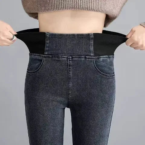 Jeans Oversize 26-38 Slim Denim Pants Women's High Waist Skinny Jean Vintage