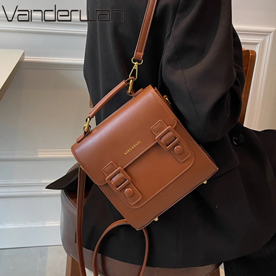 Women Leather Backpack Shoulder Bag