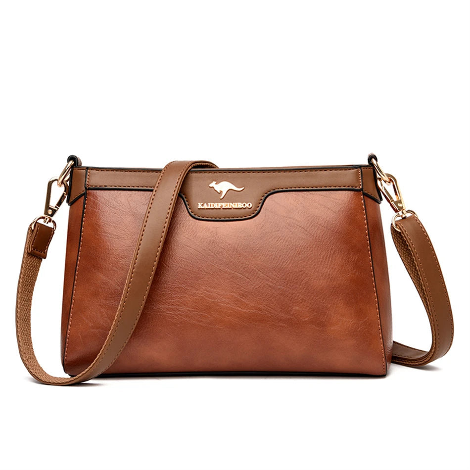 Leather Women Messenger Bag